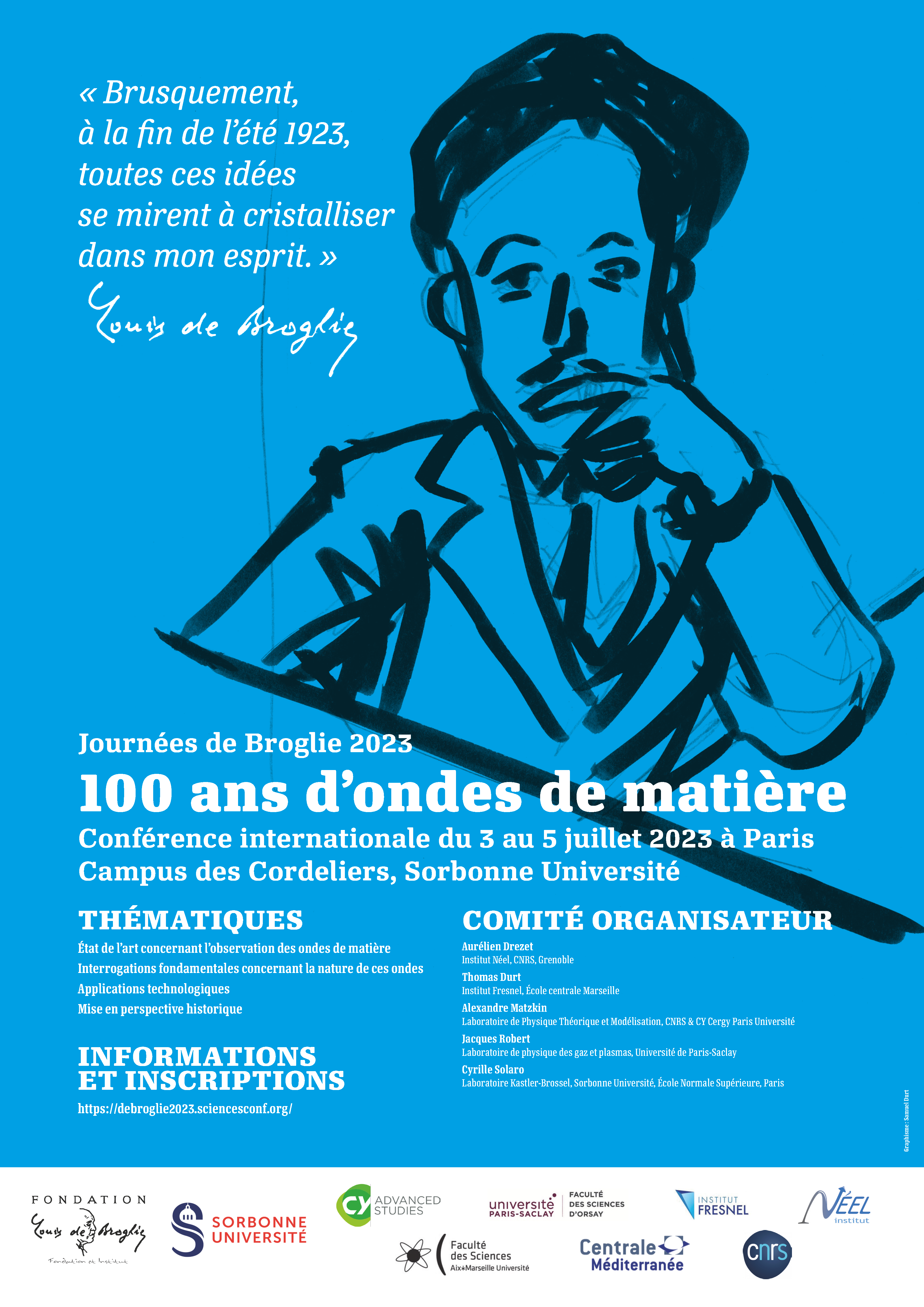 Journées de Broglie 2023 : 100 ans d'ondes de matière