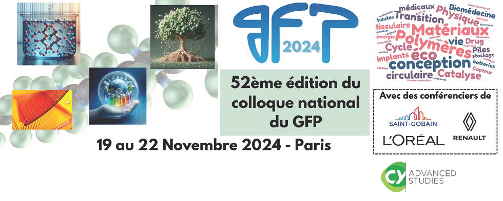 52ème Colloque National du Groupe Français des Polymères, GFP2024