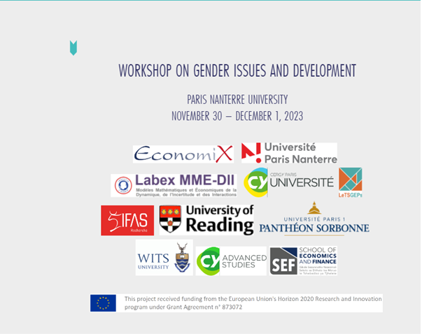 Workshop en Economie du Genre et du développement